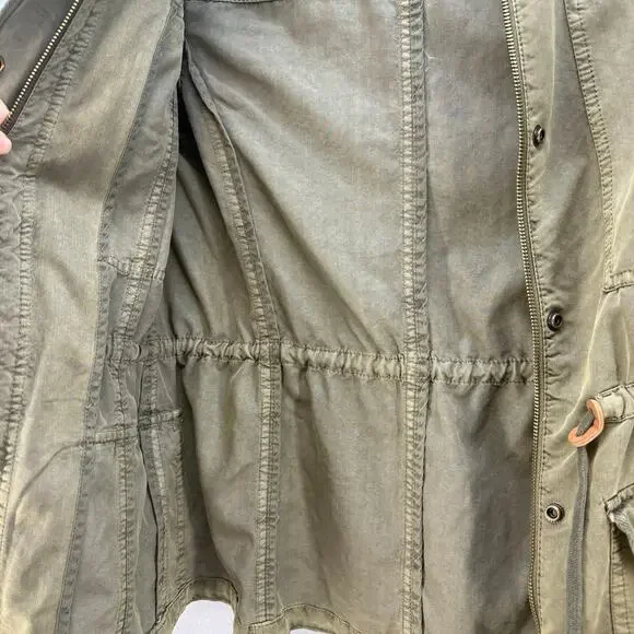 Hinge Jacket Women's S Olive Military Style Utility Jacket Cargo Preppy Normcore - Picture 5 of 10